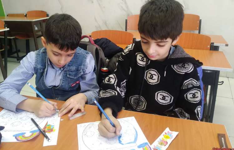 زنگ ریاضی:کاربرگ تلفیق رنگ آمیزی ضرب و تقسیم 2