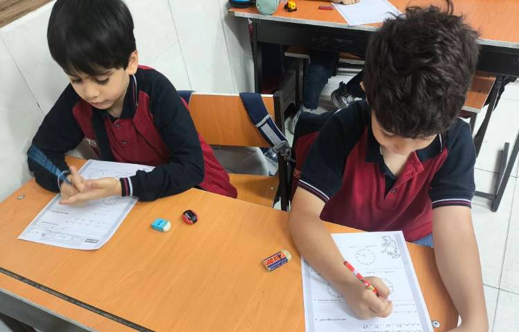زنگ ریاضی آزمونی مداد کاغذی فصل اول ریاضی 2