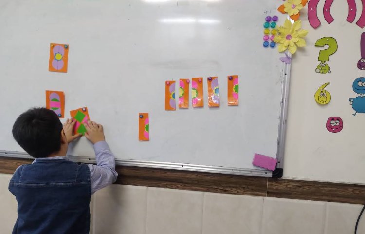 زنگ ریاضی: انجام فعالیت‌های کتاب ریاضی و تمرین تقارن 2