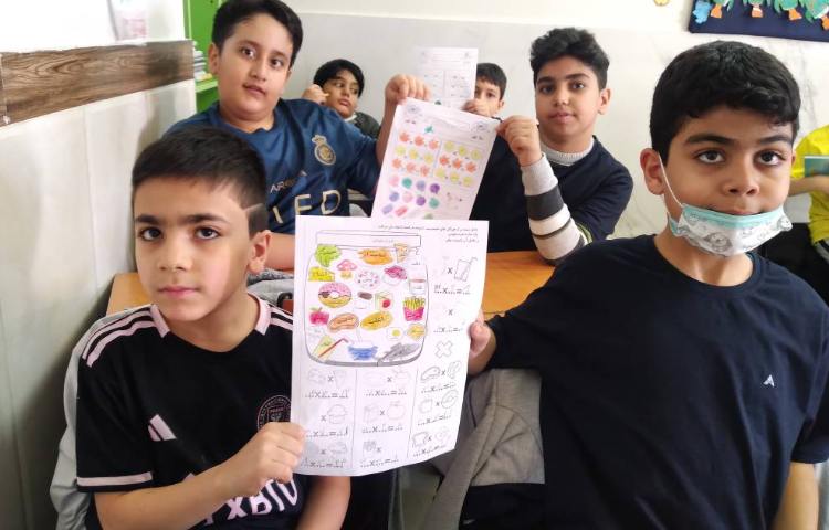 زنگ ریاضی: تمرین و تکرار ضرب با کاربرگ تلفیقی ریاضی و فارسی 1