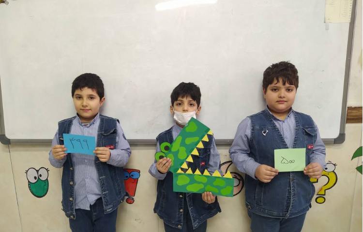 زنگ ریاضی ، دست‌ورزی مقایسه اعداد سه رقمی 2