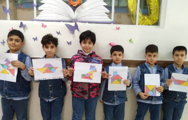 زنگ ریاضی : ساخت تانگرام مربوط به درس مساحت 2