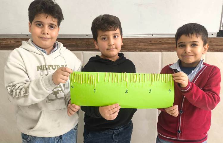 زنگ ریاضی ساخت خط کش و آشنایی با سانتی متر و میلی متر
