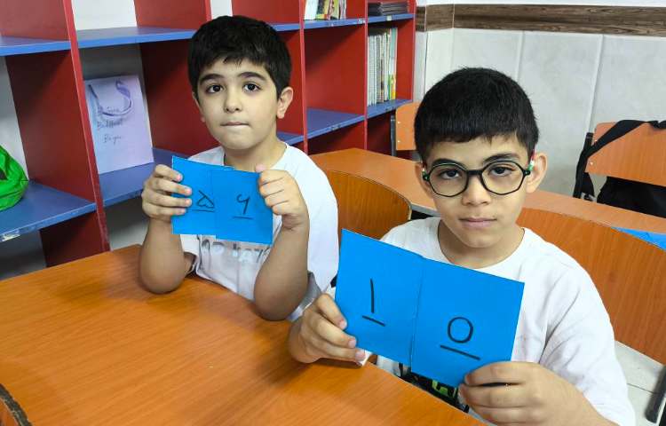 زنگ ریاضی عدد نویسی با کارت 5