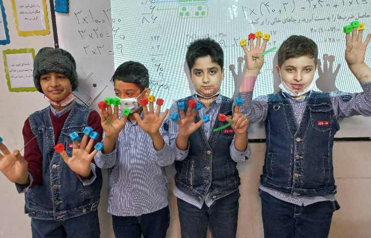 زنگ ریاضی و مبحث دلنشین ضرب با استفاده از کوییزنر و چینه