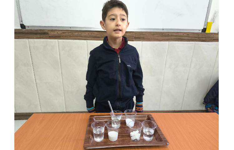 زنگ علوم - ازمایش علوم ، آزمایش تبدیل جامد به مایع 2