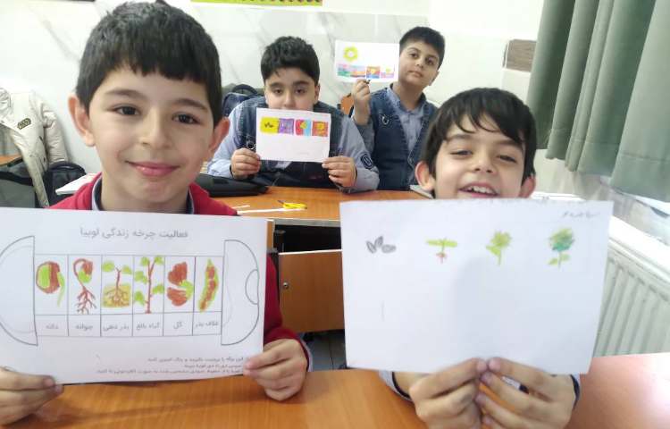 زنگ علوم: انجام کاربرگ مراحل کاشت لوبیا و آفتابگردان مربوط به درس بکارید و ببینید 3