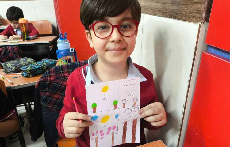 زنگ علوم نقاشی فصل ها و جمله سازی با آن ها 1