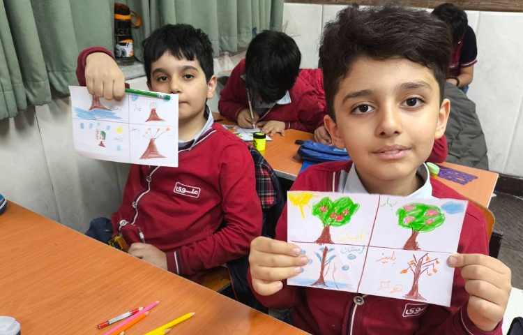 زنگ علوم نقاشی فصل ها و جمله سازی با آن ها 4