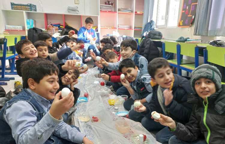 زنگ علوم و بررسی قسمت های سلول با استفاده از تخم مرغ