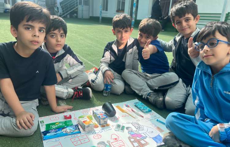 زنگ علوم : کاردستی روزنامه دیواری فصل 3 (سالم و شاداب باش) 1