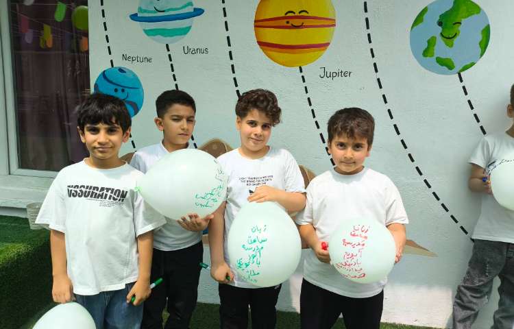 زنگ فارسی- املا بادکنکی با بازی جهت تقویت حافظه شنیداری 3