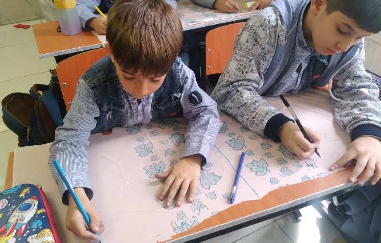 زنگ فارسی: انجام فعالیت املادان درس اگر جنگل نباشد.(املای سفره‌ی)