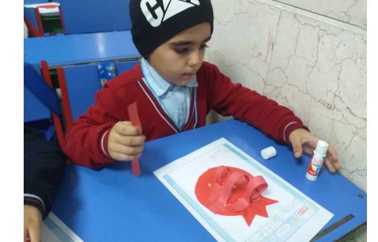 زنگ فعالیت مناسبتی ساخت کاردستی انار به مناسبت روز انار کلاس پیش 1 4