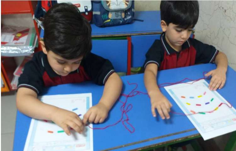 زنگ ماهرشو انجام کار دوخت با نی کلاس پیش 1 2