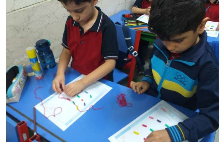 زنگ ماهرشو انجام کار دوخت با نی کلاس پیش 1 5