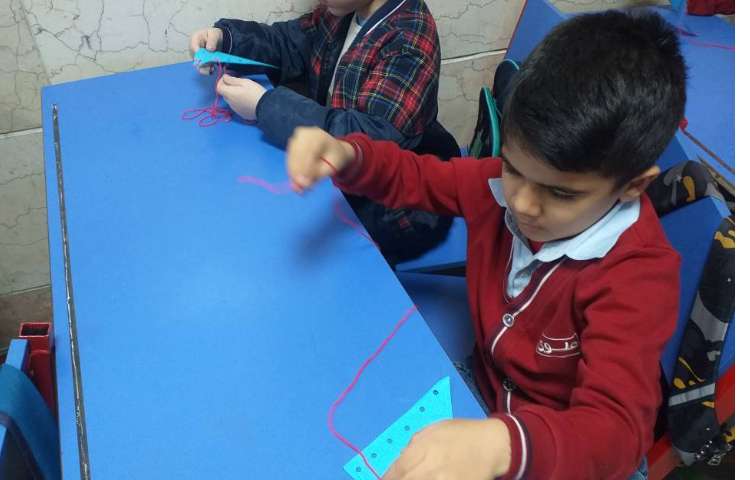 زنگ ماهرشو انجام کار دوخت کلاس پیش 2 2