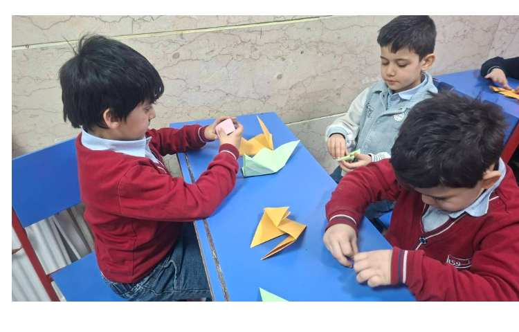 زنگ ماهرشو و تلفیق با درس خوانداری ساخت اریگامی فیل کلاس پیش 1 2