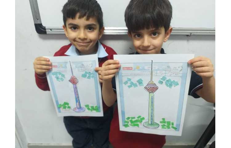 زنگ ماهرشو و تلفیق با فعالیت مناسبتی روز تهران ساخت کلاژ برج میلاد