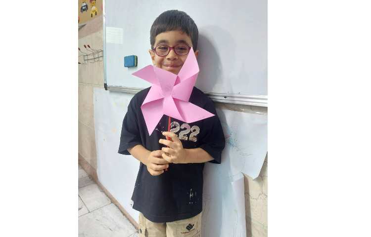 زنگ مهارت های من ،ساخت فرفره رنگی 3