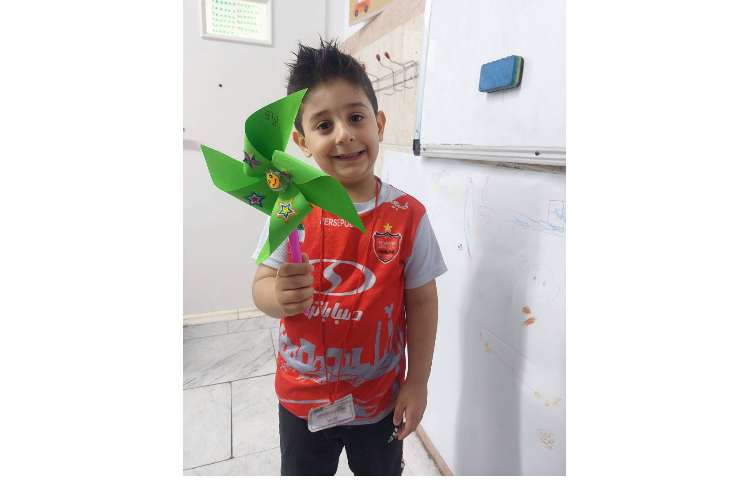 زنگ مهارت های من ،ساخت فرفره رنگی 4