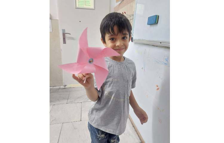 زنگ مهارت های من ،ساخت فرفره رنگی 5