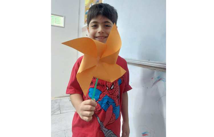 زنگ مهارت های من ،ساخت فرفره رنگی 6