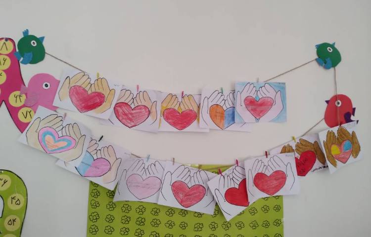 زنگ هدیه‌های آسمانی ، کاردستی درس دوم، غروب یک روز بهاری 1