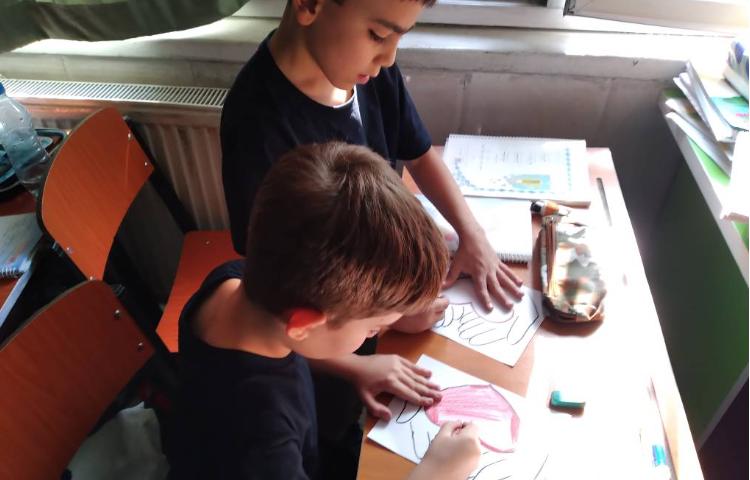 زنگ هدیه‌های آسمانی ، کاردستی درس دوم، غروب یک روز بهاری 3