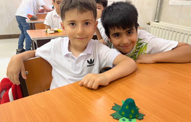 زنگ هنر (ساخت لاک پشت به وسیله شانه‌ی تخم مرغ) 2