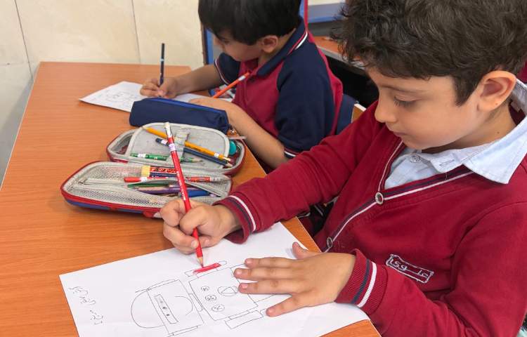زنگ هنر نقاشی با اشکال هندسی 5