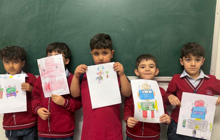 زنگ هنر نقاشی با اشکال هندسی