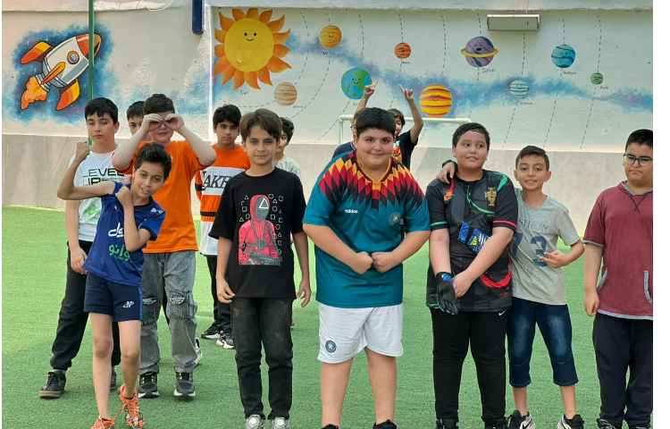 زنگ ورزش در پایگاه تابستانی