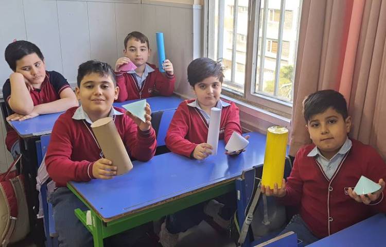 ساخت استوانه و مخروط کتاب ریاضی