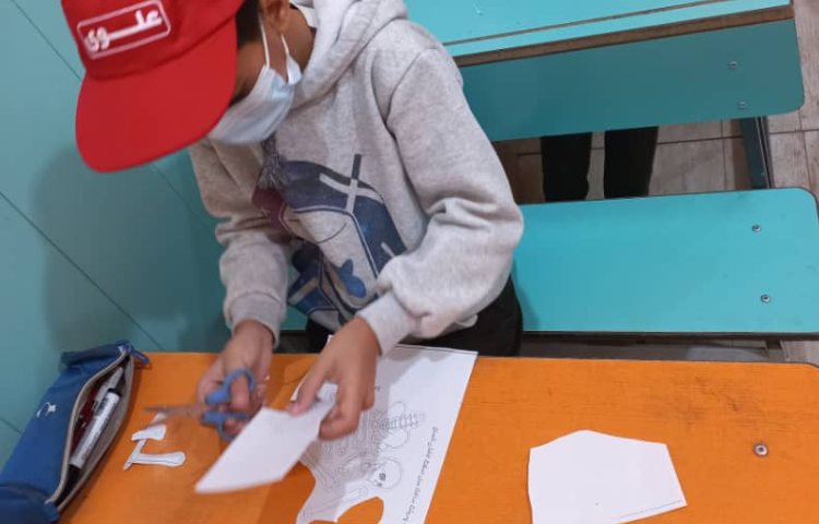 ساخت اسکلت بدن توسط دانش آموزان پایه پنجم 3