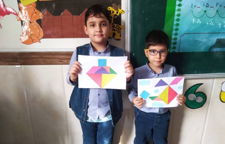 ساخت اشکال مختلف با تانگرام 1