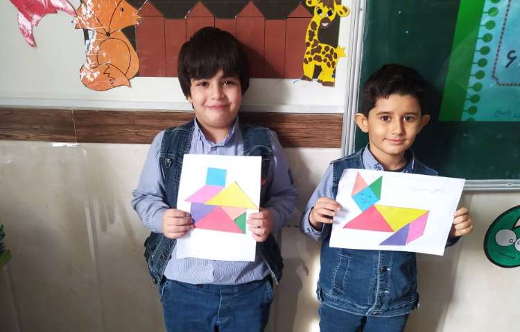 ساخت اشکال مختلف با تانگرام 2