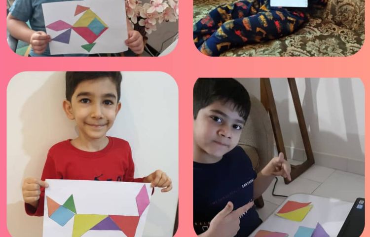 ساخت اشکال مختلف با مربع تانگرام 2