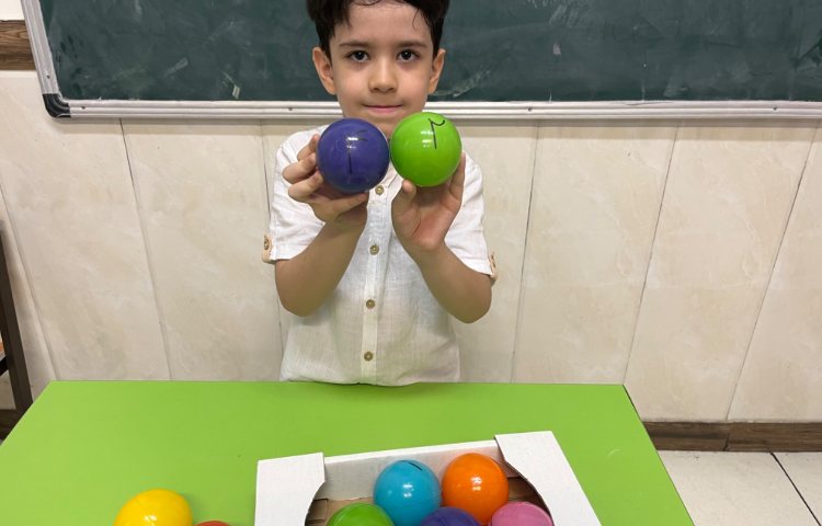 ساخت اعداد دورقمی با توپ 2
