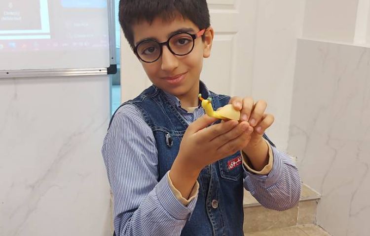 ساخت اعصاب سنج و کاردستی حلزون در هفته‌ملی علوم 4