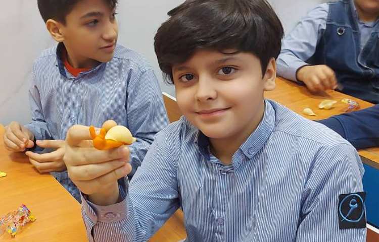 ساخت اعصاب سنج و کاردستی حلزون در هفته‌ملی علوم 5