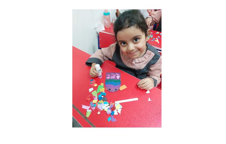 ساخت بستنی با تکنیک کلاژ فرم و رنگ 3