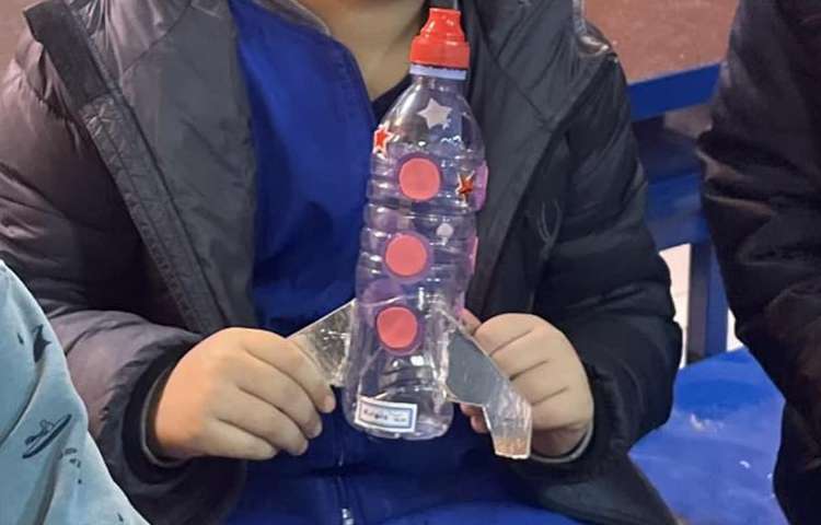 ساخت دست سازه با لوازم بازیافتی پایه اول 4