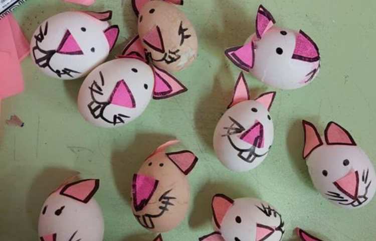 ساخت دست سازه تخم مرغ پیش دبستان علوی 4