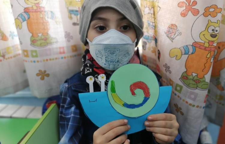 ساخت دست سازه حلزون رنگی 1