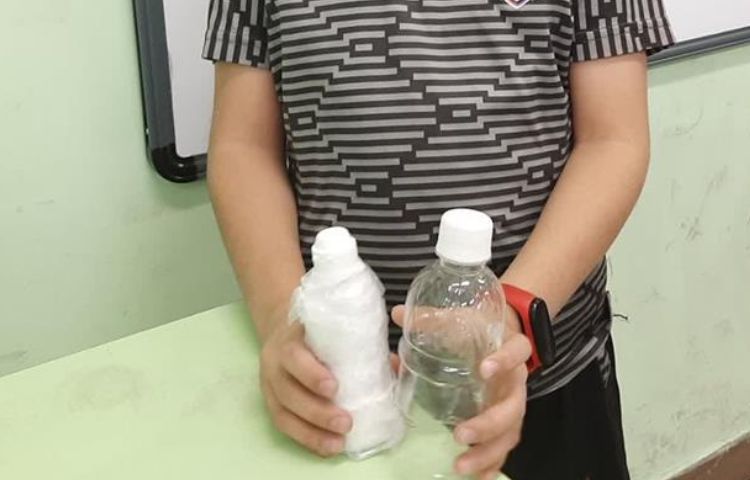 ساخت دست سازه فلاسک خانگی 4