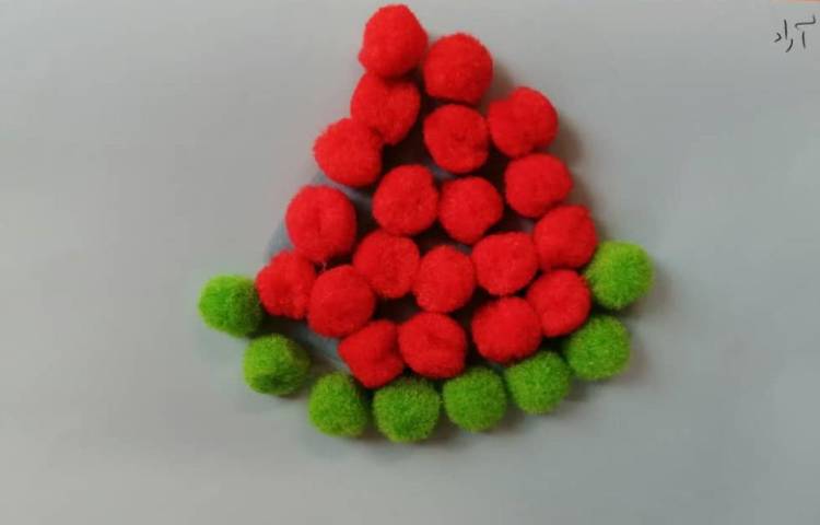 ساخت دست سازه هندوانه شب یلدا 3