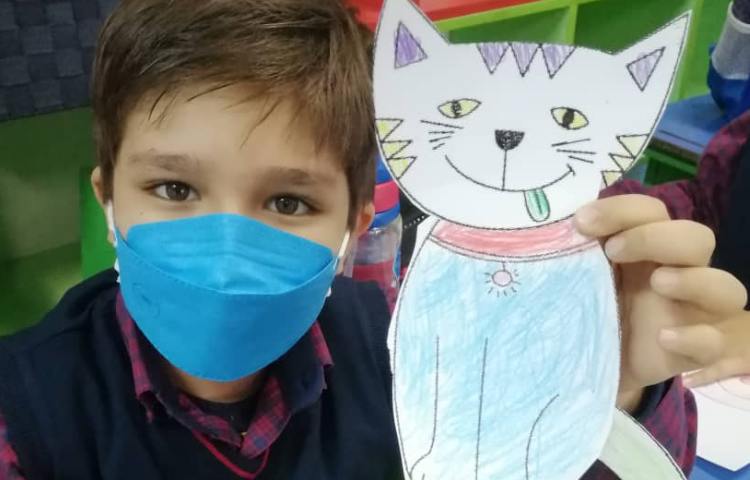 ساخت دست سازه و نقاشی گربه 6