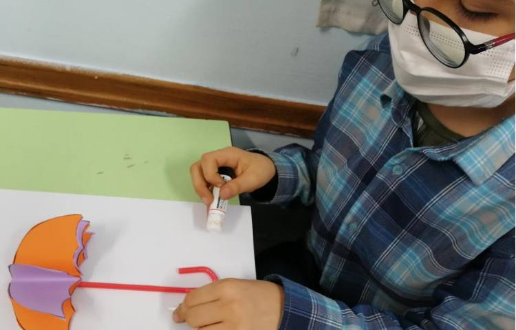 ساخت دست سازه چتر با نی 3