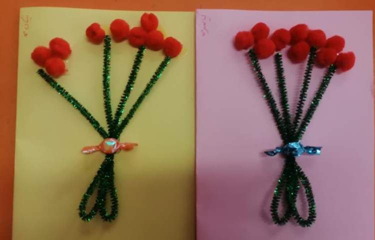 ساخت دست سازه کارت تبریک روز مادر 2